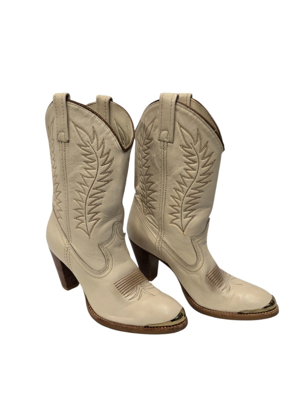 Vintage ACME Leather Heeled Cowgirl Boots